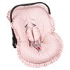 Capa Bebê Conforto Raminho Rosa 3 Peças