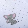Macacão Curto para Bebê em Cotton Elefante Rosa