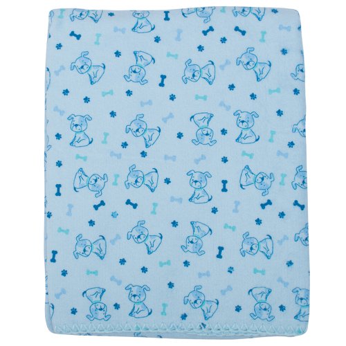 Cobertor de Bebê Cachorrinho Azul