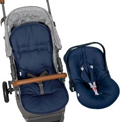 Capa de Carrinho e Bebê Conforto Marinho