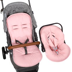 Capa de Carrinho e Bebê Conforto Rosê