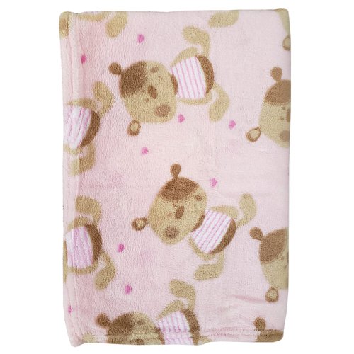 Cobertor de Bebê Ursinha Rosa
