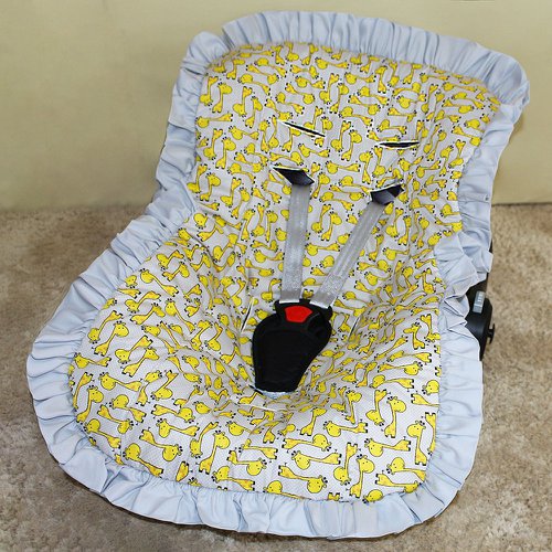 Capa de Bebê Conforto Girafa Amarela