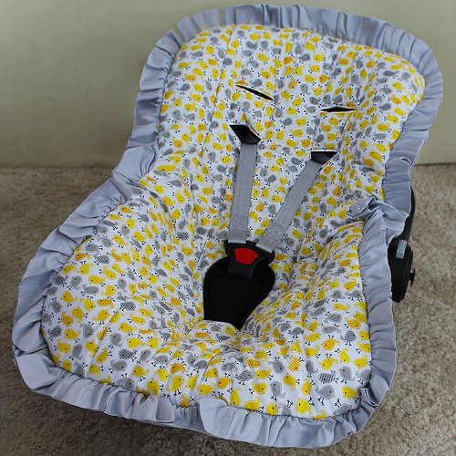 Capa de Bebê Conforto Passarinho Amarelo