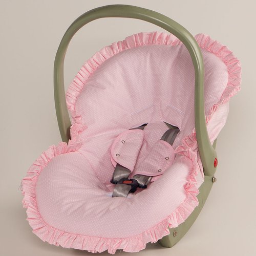 Capa de Bebê Conforto Poázinho Rosa Claro