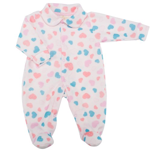Macacão de Bebê Juju Pijama Rosa