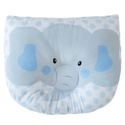 Travesseiro de Bebê Anatômico Elefantinho Azul
