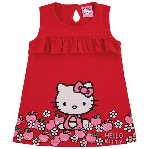 Vestido de Bebê Hello Kitty Vermelho