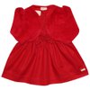 Vestido Infantil Glamour Renda Vermelho