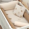 Kit Berço Tricot Cactos Palha 6 Peças