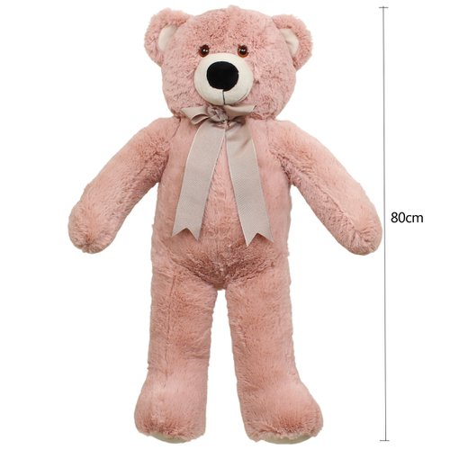Urso de Pel cia 80cm Rafael Cor Ros Essencial Enxovais