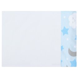 Fronha de Bebê Branco com Céu Azul 100% Algodão