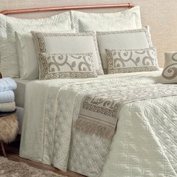Kit Cobre Leito King Turin Marfim 5 Peças