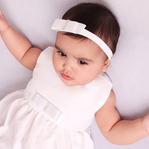 Vestido Infantil Batizado Manuela Branco Peças Essencial Enxovais