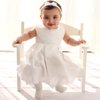Vestido Infantil Batizado Gabriela Branco 2 Peças