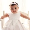 Vestido Infantil Batizado Gabriela Branco 2 Peças