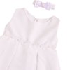 Vestido Infantil Batizado Gabriela Branco 2 Peças