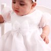 Vestido Infantil Batizado Analu Branco 2 Peças