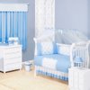 Quarto Completo Classic Azul - Branco Bebê Menino Sem Enxoval Cama Babá