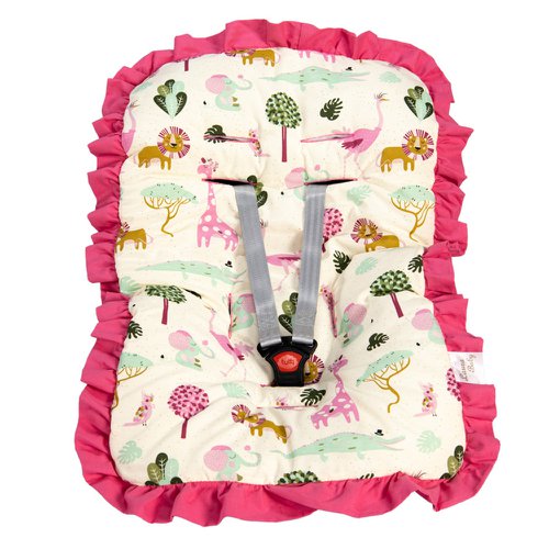 Capa de Bebê Conforto Girafa Pink