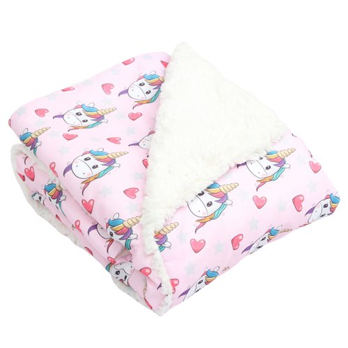 Manta de Bebê Sherpa Baby Unicórnio