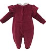 Macacão Longo de Bebê Lorelai Bordô Plush