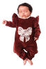 Macacão Longo de Bebê Lorelai Marrom Plush