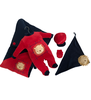 Saída de Maternidade Lion Vermelho Plush 5 Peças