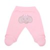 Mijão de Bebê Liso Elefantinha Rosa
