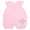 Macacão Curto de Bebê Elefantinha Rosa
