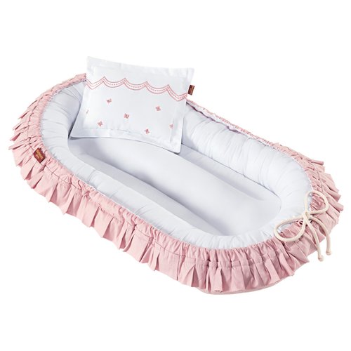 Ninho para Bebê com Travesseiro Eloise Rosê