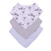 Kit Babador Bandana Estampado Menina e Menino 3 Peças