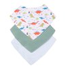Kit Babador Bandana Estampado Menina e Menino 3 Peças