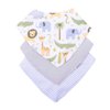 Kit Babador Bandana Estampado Menina e Menino 3 Peças