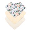 Kit Babador Bandana Estampado Menina e Menino 3 Peças