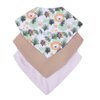Kit Babador Bandana Estampado Menina e Menino 3 Peças