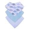 Kit Babador Bandana Estampado Menina e Menino 3 Peças