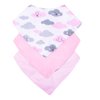 Kit Babador Bandana Estampado Menina e Menino 3 Peças