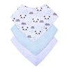 Kit Babador Bandana Estampado Menina e Menino 3 Peças