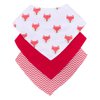 Kit Babador Bandana Estampado Menina e Menino 3 Peças