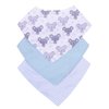 Kit Babador Bandana Estampado Menina e Menino 3 Peças
