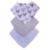 Kit Babador Bandana Estampado Menina e Menino 3 Peças