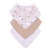 Kit Babador Bandana Estampado Menina e Menino 3 Peças