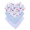 Kit Babador Bandana Estampado Menina e Menino 3 Peças
