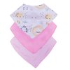 Kit Babador Bandana Estampado Menina e Menino 3 Peças