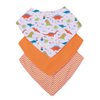 Kit Babador Bandana Estampado Menina e Menino 3 Peças