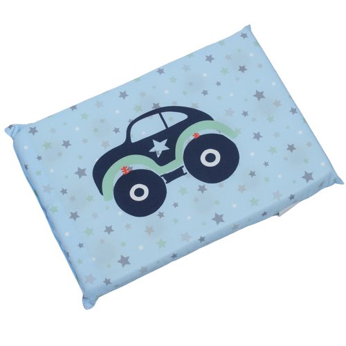 Travesseiro Antissufocante para Bebê Carrinho Azul