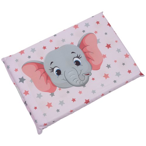 Travesseiro Antissufocante para Bebê Elefante Rosa