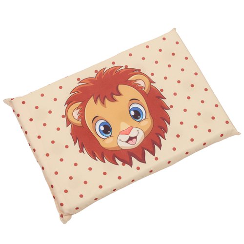Travesseiro Antissufocante para Bebê Leão Laranja
