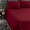 Cobre Leito Cama Casal Padrão Floral 3 Peças
